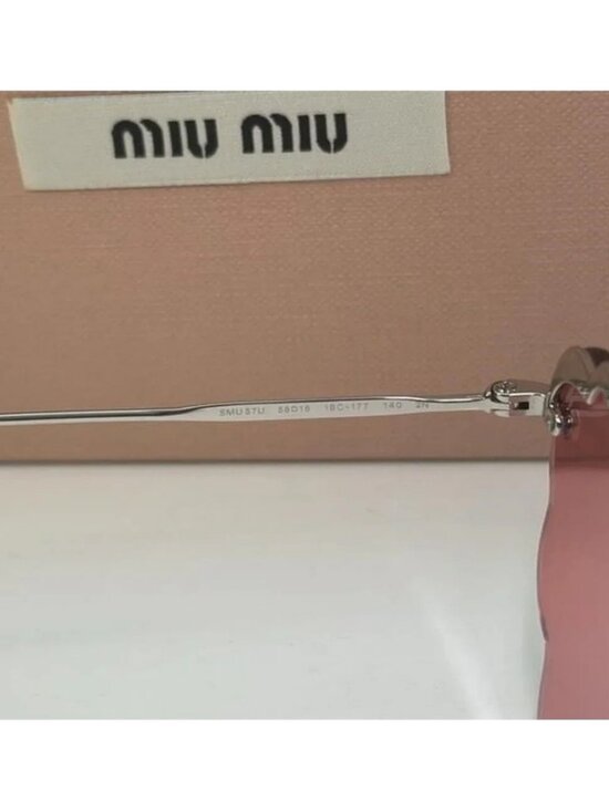 ?- New Authentic MIU MIU MU57U Irregular-Frame Sunglasses main image 11